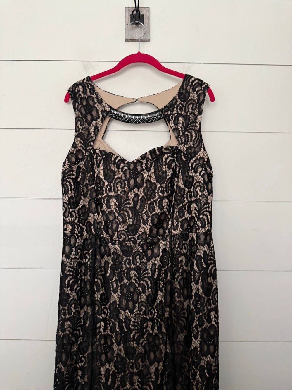 Enfocus Women’s 18W Black Lace Dress Plus Size